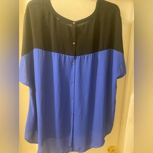 Lane Bryant Into The Night Blouse